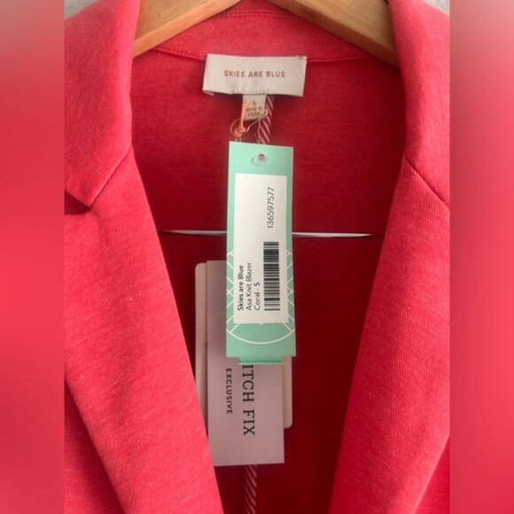 Skies Are Blue “Asa” Knit Blazer – Size Small (NWT) - Picture 2 of 3